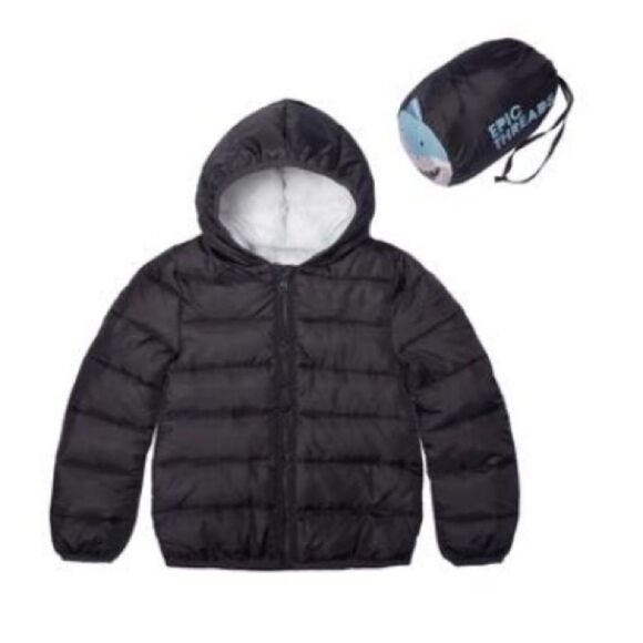 Epic Threads Packable Puffer Jacket & travel Bag Toddler Boys with Bag, 2 Pc Set - Picture 5 of 6